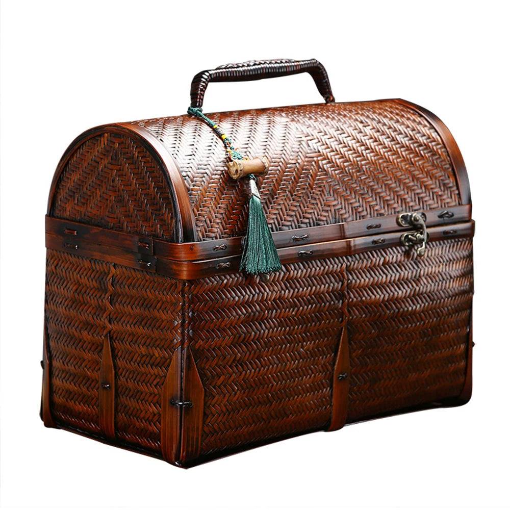 Traditional Bamboo Handcrafted Storage Case-Bag-BambooChic