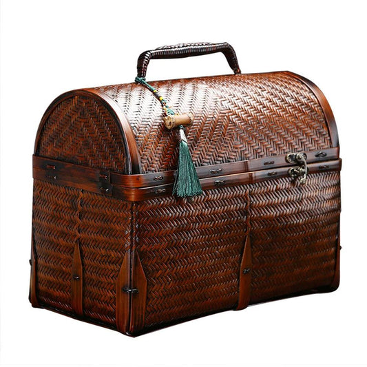 Traditional Bamboo Handcrafted Storage Case-BambooChic