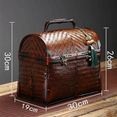 Traditional Bamboo Handcrafted Storage Case-Bag-BambooChic