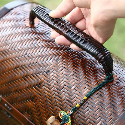 Traditional Bamboo Handcrafted Storage Case-Bag-BambooChic