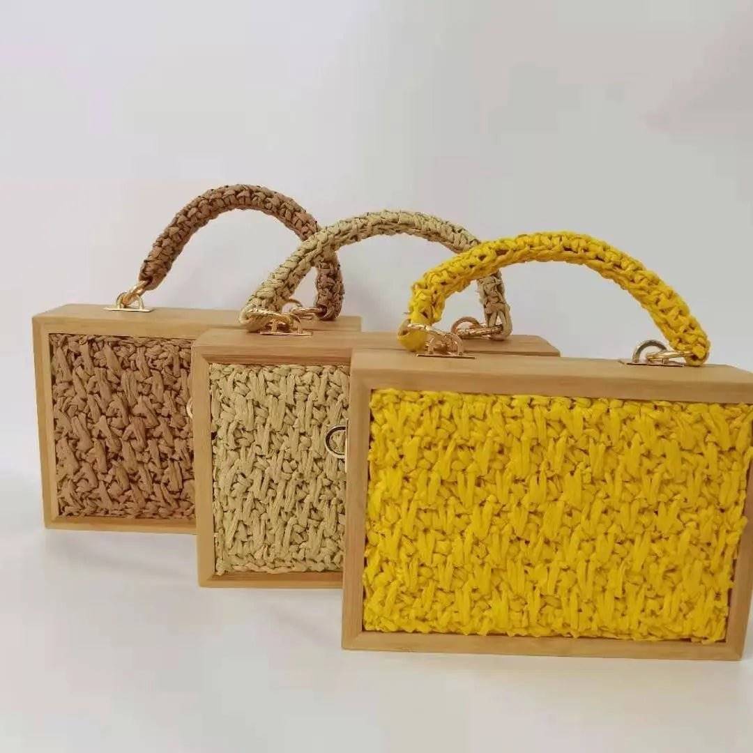 Boho Chic Bamboo Tassel Woven Crossbody Bag-BambooChic