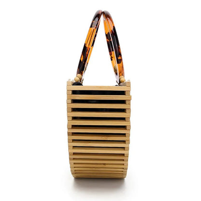 Bamboo Arc Handbag - Eco-Friendly Luxury Beach Bag-BambooChic