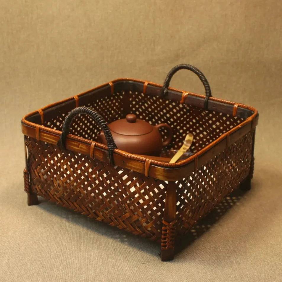 Handwoven Bamboo Basket - Bread, Fruit, Tea Set, Gift Box-BambooChic