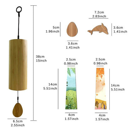 Harmonious Melody Bamboo Wind Chime – Relaxing Sound & Elegant Design-BambooChic