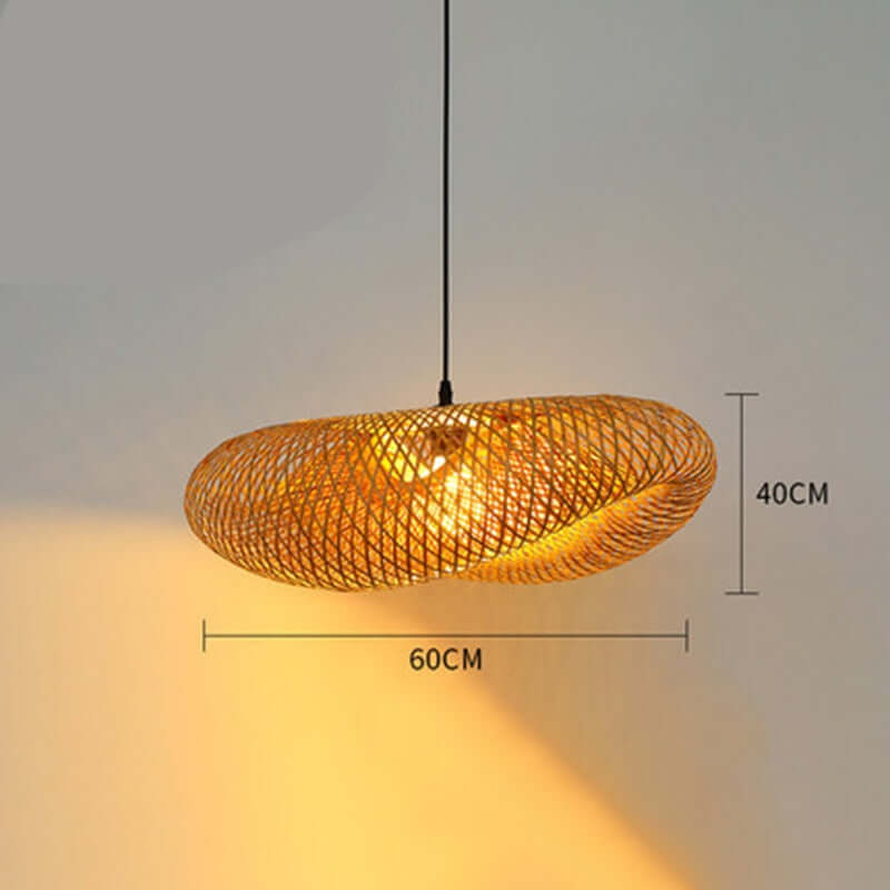 Handmade Bamboo Woven Chandelier-BambooChic