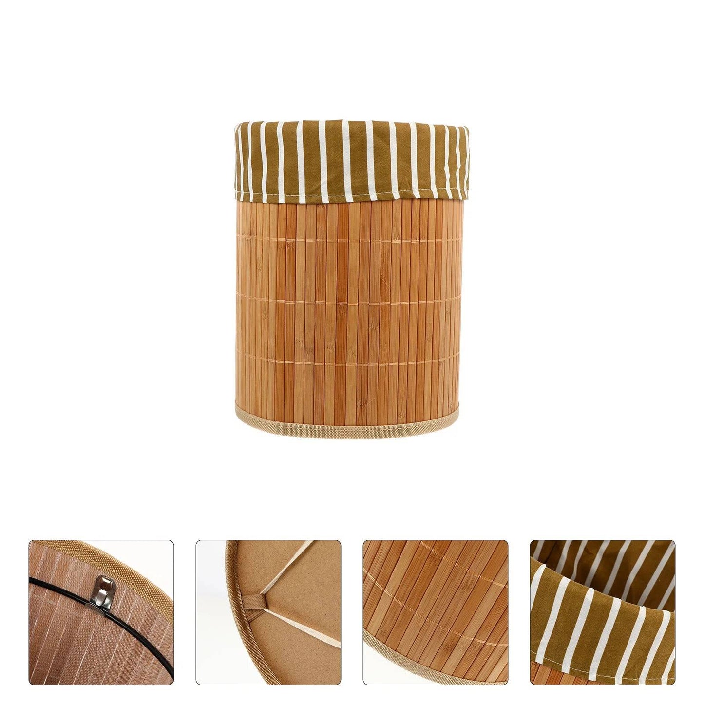 Handwoven Bamboo Storage Basket - Eco-Friendly Laundry and Sundries Organizer-BambooChic