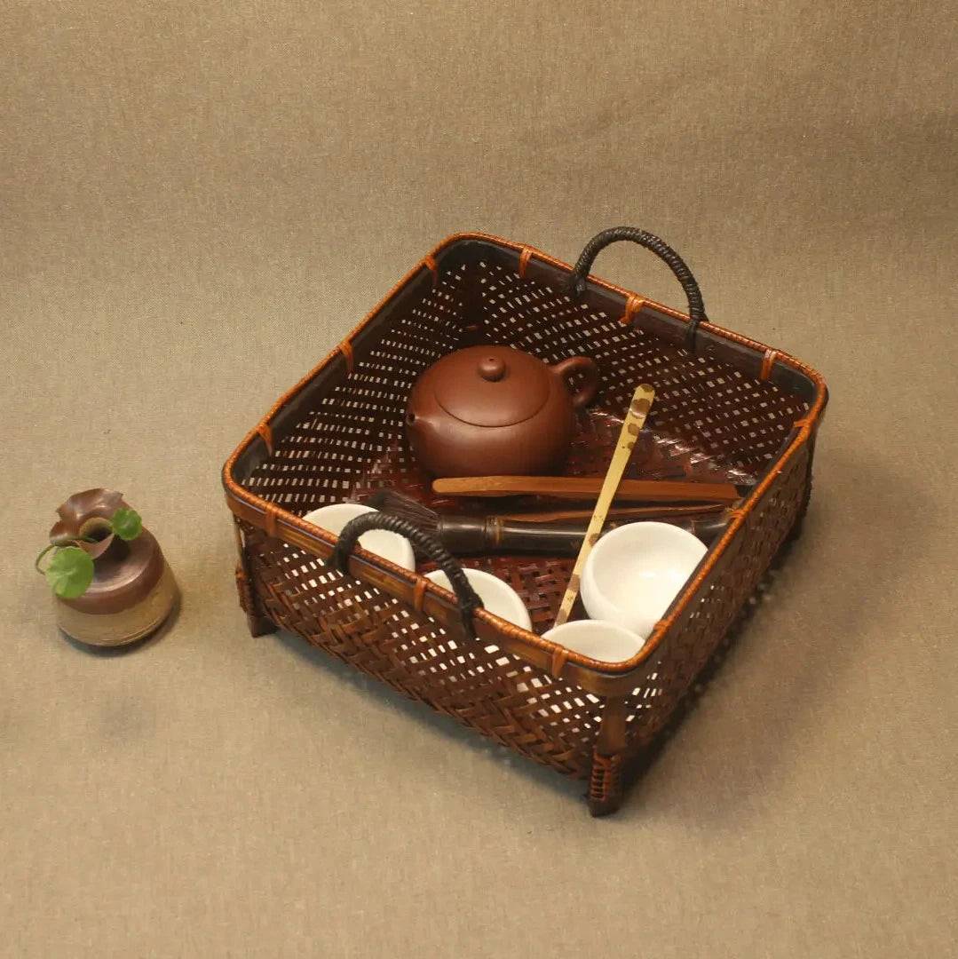 Handwoven Bamboo Basket - Bread, Fruit, Tea Set, Gift Box-BambooChic