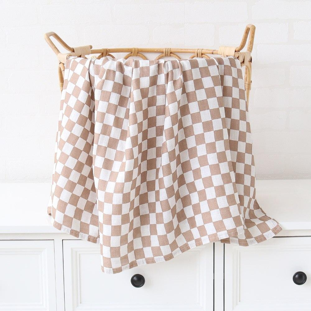 70% Bamboo 30% Cotton Muslin Baby Blanket-BambooChic