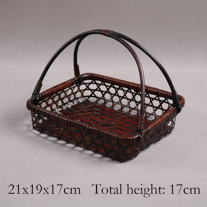 Handmade Bamboo Tea Set Storage Box - Eco-Friendly Chinese Basket-BambooChic