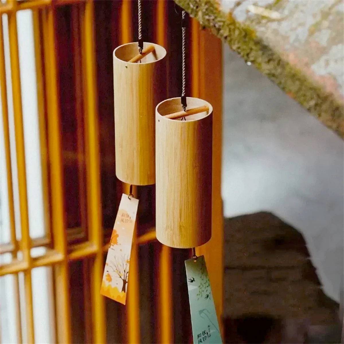 Harmonious Melody Bamboo Wind Chime – Relaxing Sound & Elegant Design-BambooChic