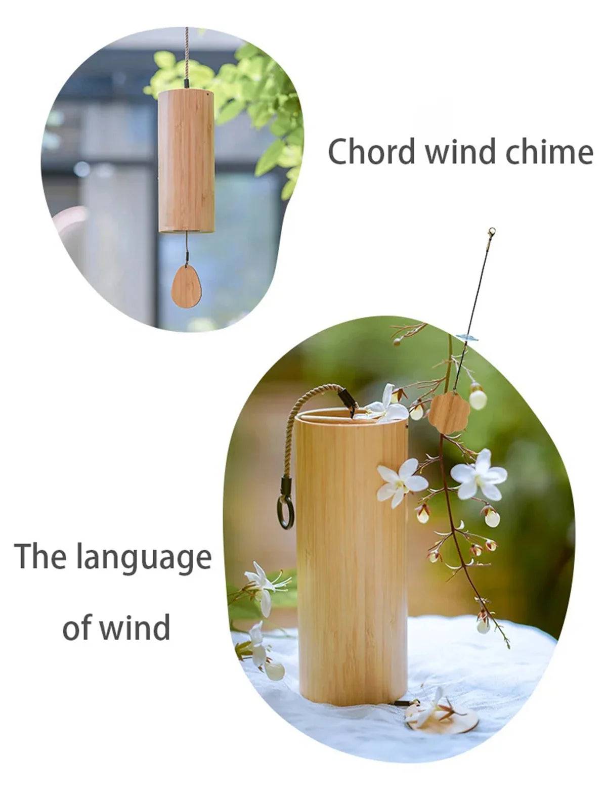 Harmonious Melody Bamboo Wind Chime – Relaxing Sound & Elegant Design-BambooChic