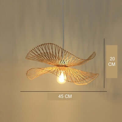 Bamboo Chandelier with Japanese Zen Art Style-BambooChic