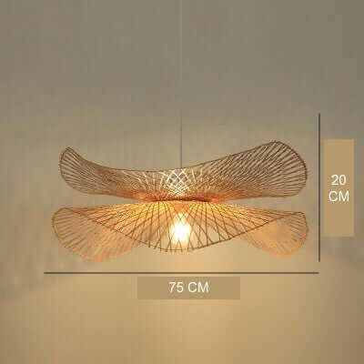 Bamboo Chandelier with Japanese Zen Art Style-BambooChic